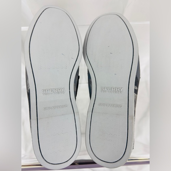 Sperry Women's Authentic Original Vida Boat Shoe Metallic Grey Camo 9M NWOT - Picture 7 of 8